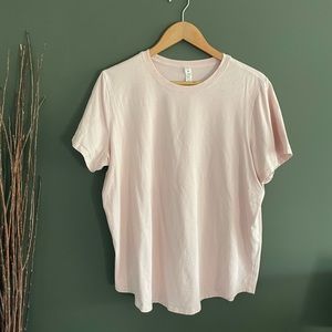 Lululemon baby pink tshirt size 16